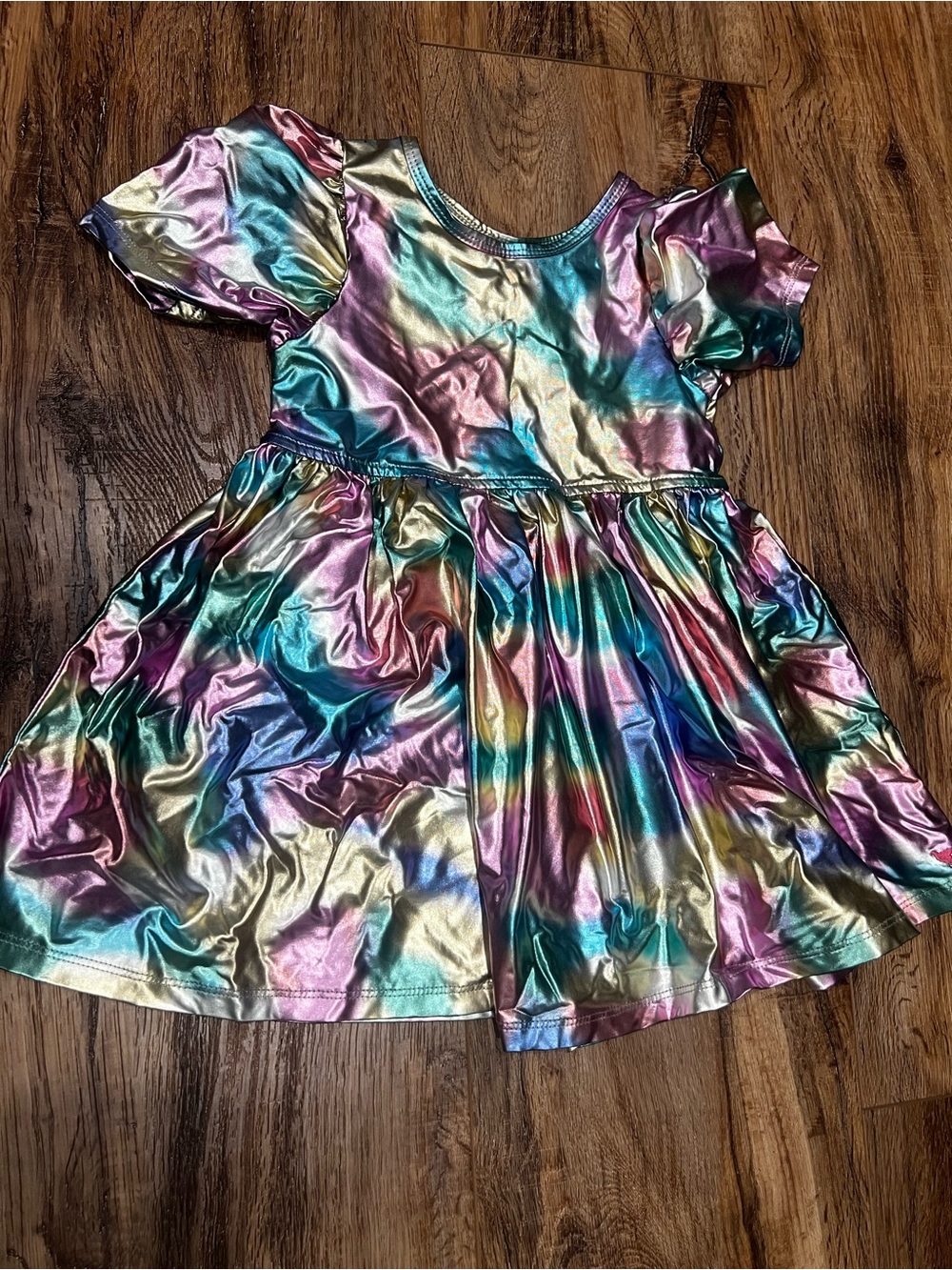Pink Chicken cotton candy Lame Laurie Dress size 3